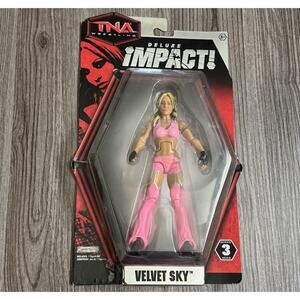 TNA Wrestling Deluxe Impact Velvet Sky Action Figure Series 3 Factory Sealed